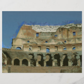 Colosseum painting, Rome Flyer