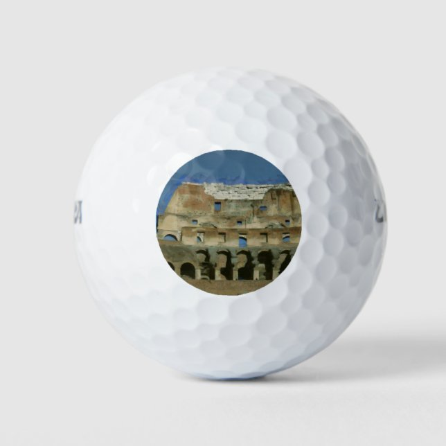 Colosseum painting, Rome Golf Balls (Front)