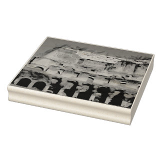 Colosseum painting, Rome Rubber Stamp