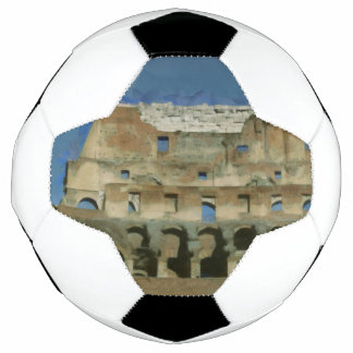 Colosseum painting, Rome Soccer Ball