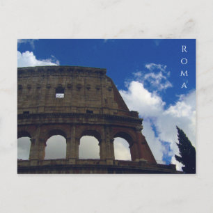 colosseum roma postcard