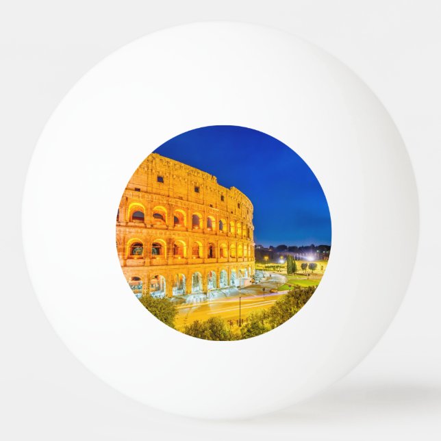 Colosseum Rome Italy Ping Pong Ball (Front)