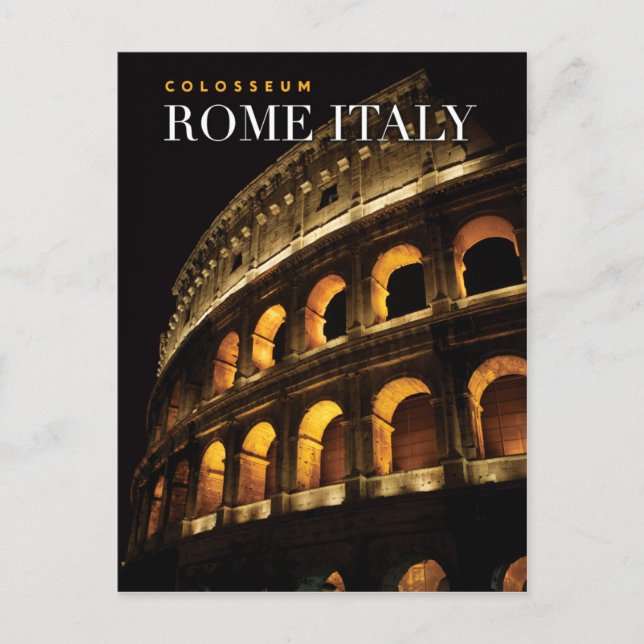 colosseum rome italy postcard (Front)