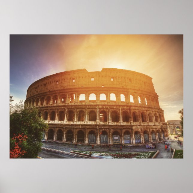 Colosseum, Rome, Italy Poster (Front)