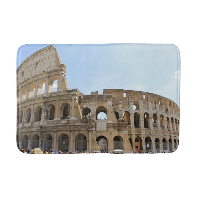 Colosseum Rome Photography Bath Mat (Front)