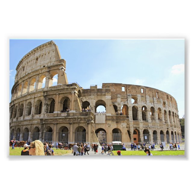 Colosseum Rome Photography Photo Print (Front)