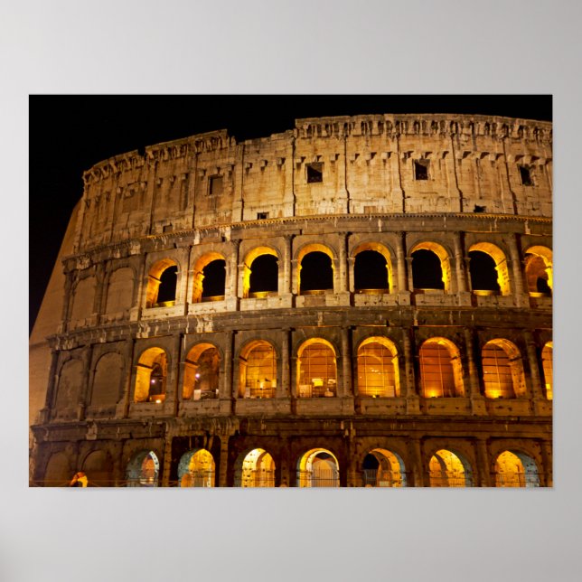 Colosseum Rome Photography Poster (Front)