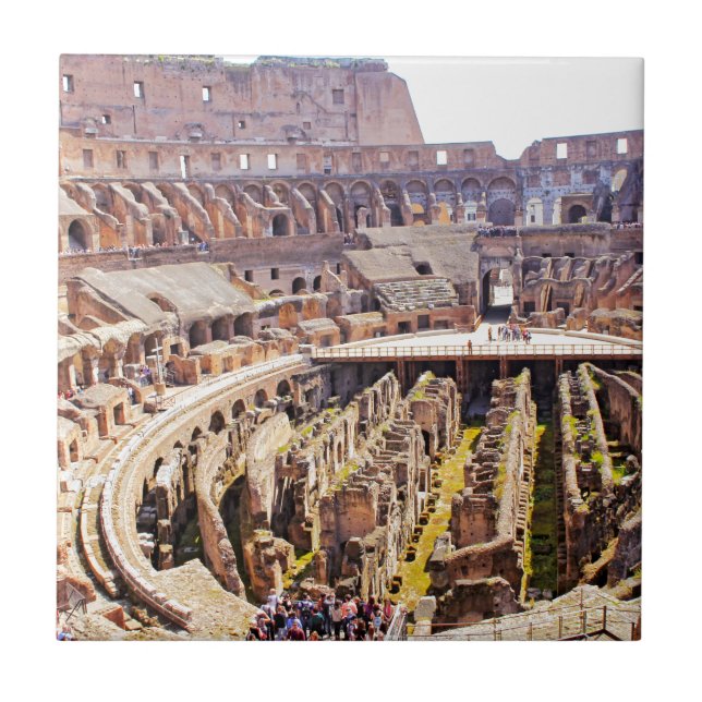 Colosseum Rome Photography Tile (Front)