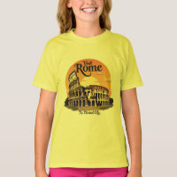 Colosseum Rome Vintage Travel Design