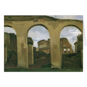 Colosseum Seen through the Arcades in Rome, Italy