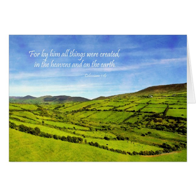 Colossians 1:16 Landscape from Ireland (Front Horizontal)