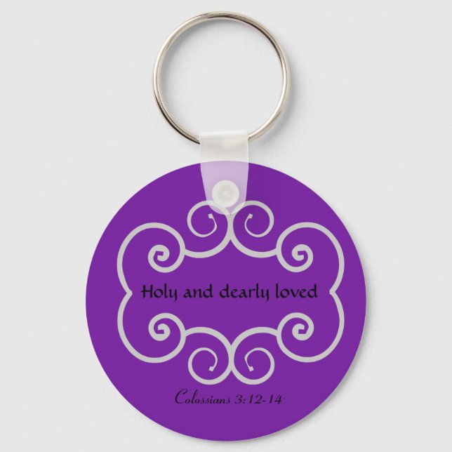Colossians 3:12-14 keychain (Front)