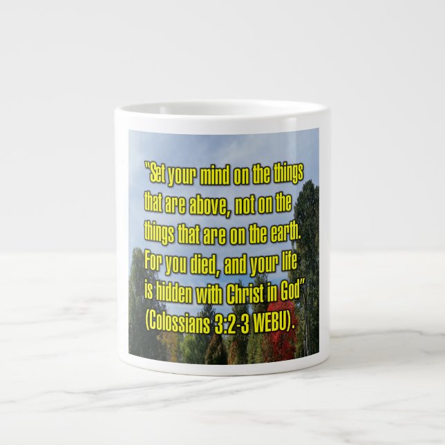 Colossians 3:2–3 WEBU Mug (Front)