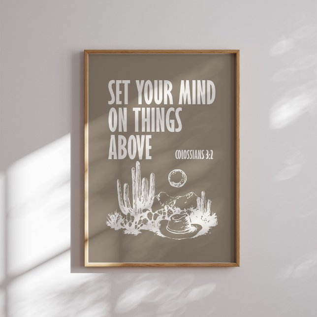 Colossians 3 2 Western Christian Wall Art  (Creator Uploaded)