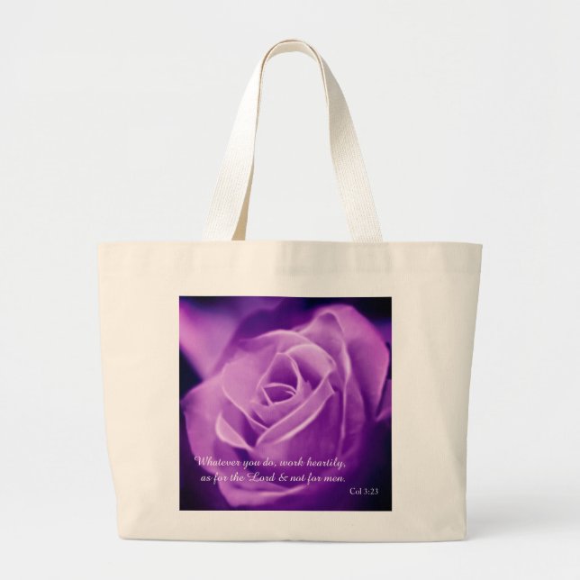Colossians Large Tote Bag (Front)