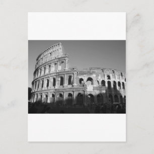Colossium black and white postcard