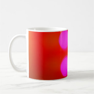Colour Abstract Blurred red background bokeh light Coffee Mug