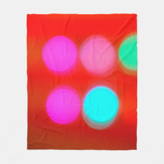 Colour Abstract Blurred red background bokeh light Fleece Blanket