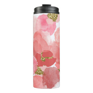 Colour,  abstract,  diverse seamless pattern with  thermal tumbler