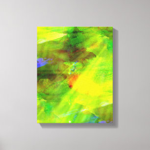 colour abstract seamless background green, yellow canvas print