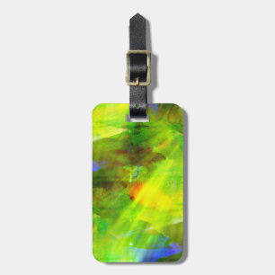 colour abstract seamless background green, yellow luggage tag