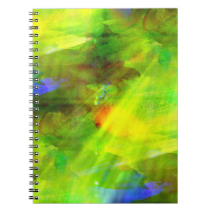 colour abstract seamless background green, yellow notebook