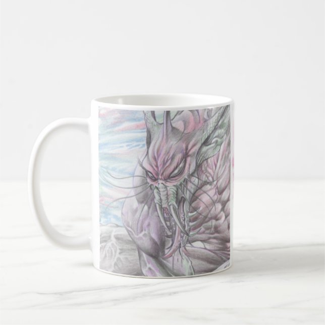 Colour Alien Monster Futuristic Sci-Fi Mug - Al (Left)