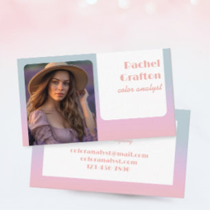 Colour Analyst Personal Stylist Business Card