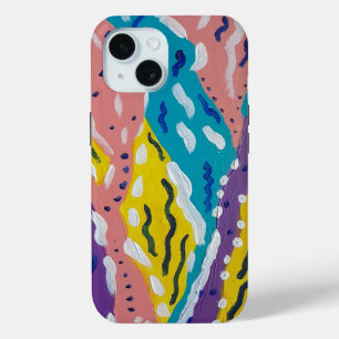 Colour and Flow Abstract Painting  iPhone 15 Case
