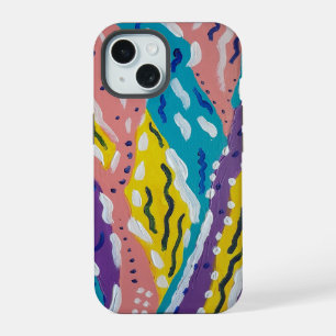 Colour and Flow Abstract Painting iPhone 15 Case