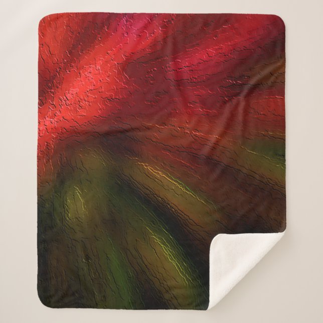 "Colour and Texture Display" Sherpa Blanket (Front)