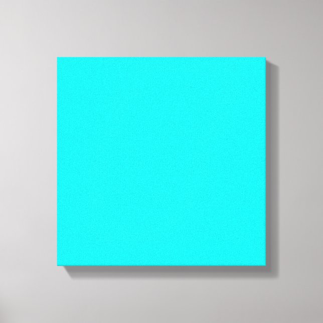 colour aqua cyan canvas print (Front)