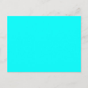 colour aqua / cyan postcard