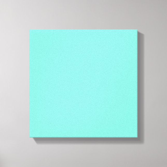 colour aquamarine canvas print (Front)