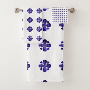 Colour Art, Blue Bath Towel Set