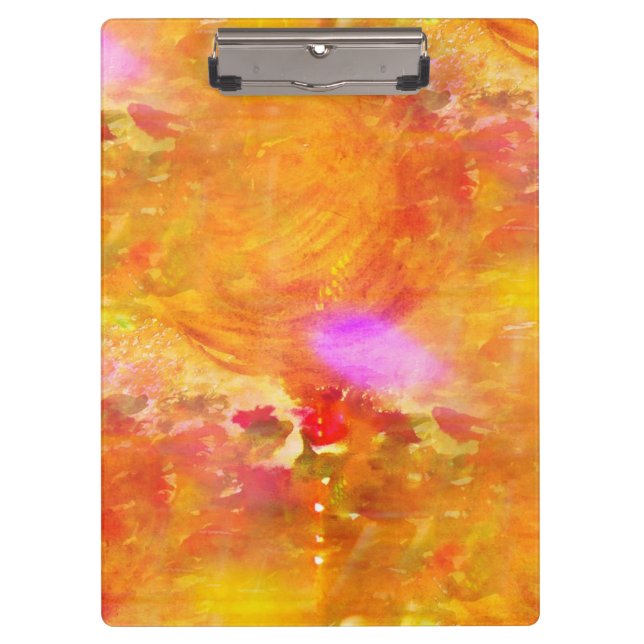 colour art seamless background yellow, orange clipboard (Front)