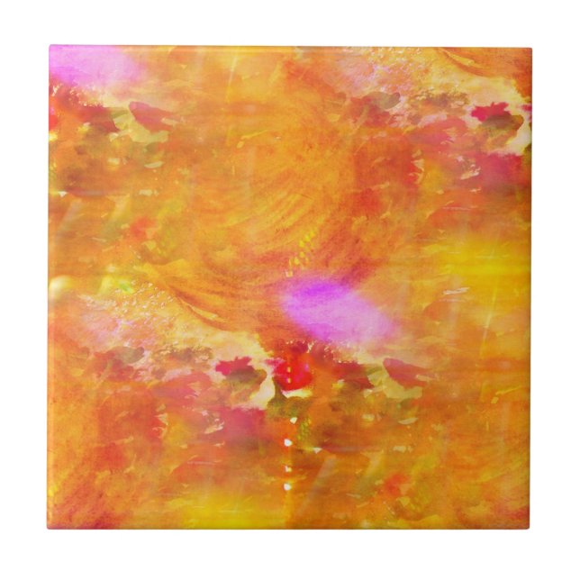 colour art seamless background yellow, orange tile (Front)