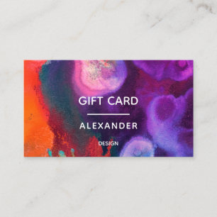 Colour Awakening Abstract Expression Design Business Card