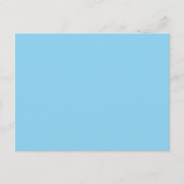 colour baby blue postcard (Front)