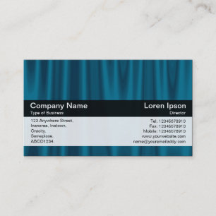Colour Band - Black - Blue Drapery Business Card