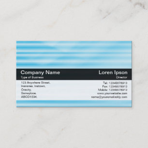 Colour Band - Black - Blue Texture Business Card