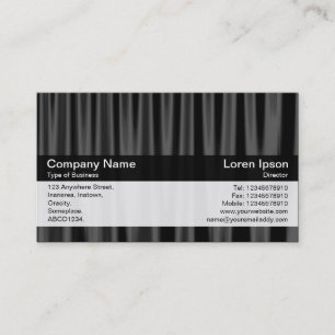 Colour Band - Black - Dk Grey Drapery Business Card