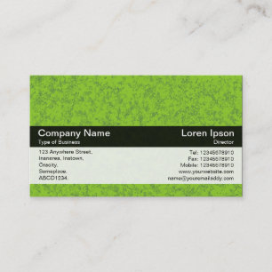 Colour Band - Black - Green Texture Business Card