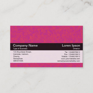 Colour Band - Black - Red Stone Business Card