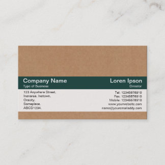 Colour Band - Dk Green - Cardboard Box Business Card