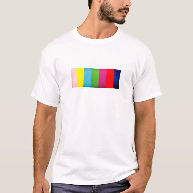 Colour Band Spectrum T-Shirt Design - Vibrant Styl (Front)