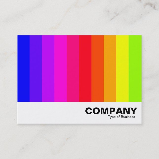 Colour Bars 01 Business Card (Front)