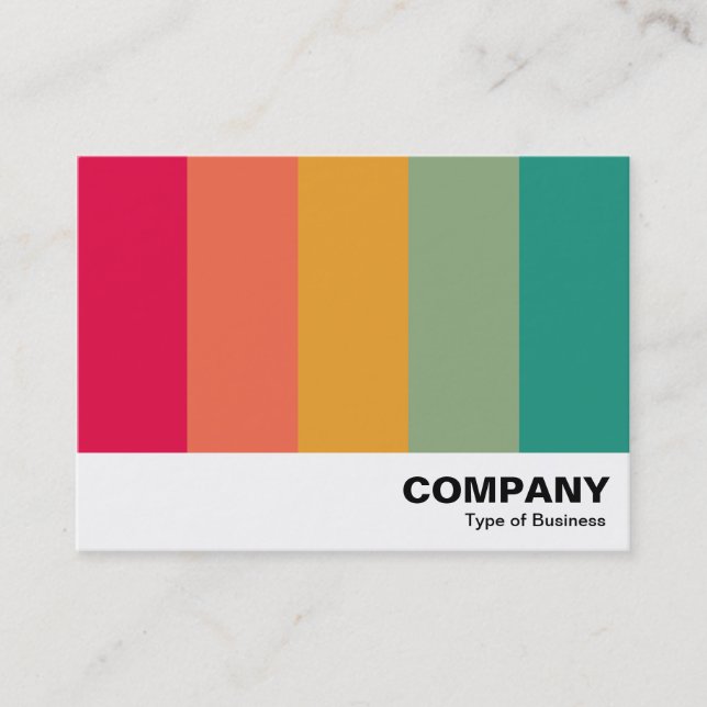 Colour Bars 02 Business Card (Front)