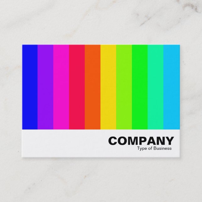 Colour Bars 03 Business Card (Front)