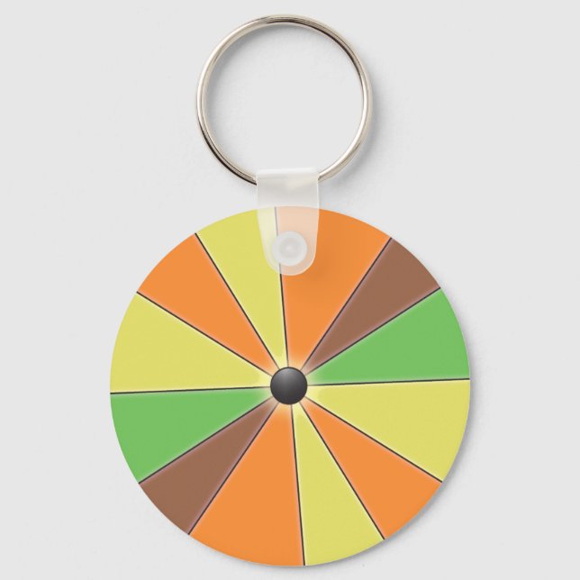 Colour Beams Orange Key Ring (Front)